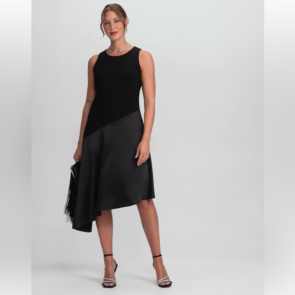Laura* Satin Detail A-Line Dress